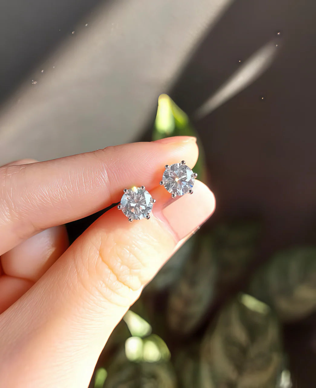 Moissanite Stud Earrings