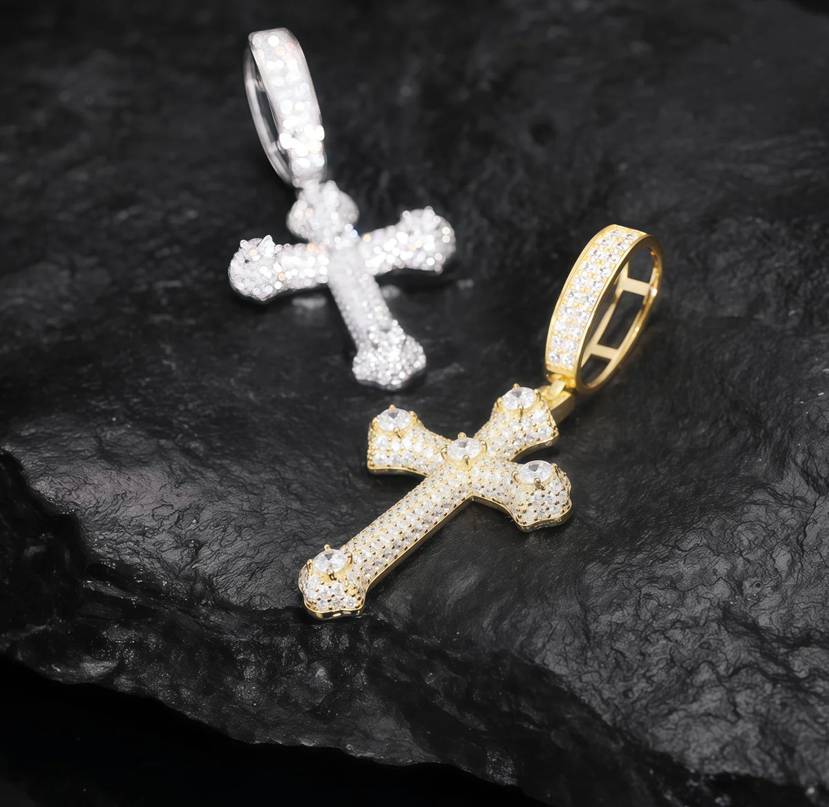 Moissanite Cross Pendant