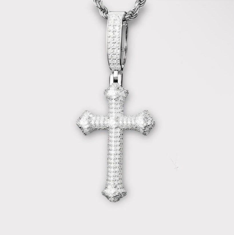 Moissanite Cross Pendant