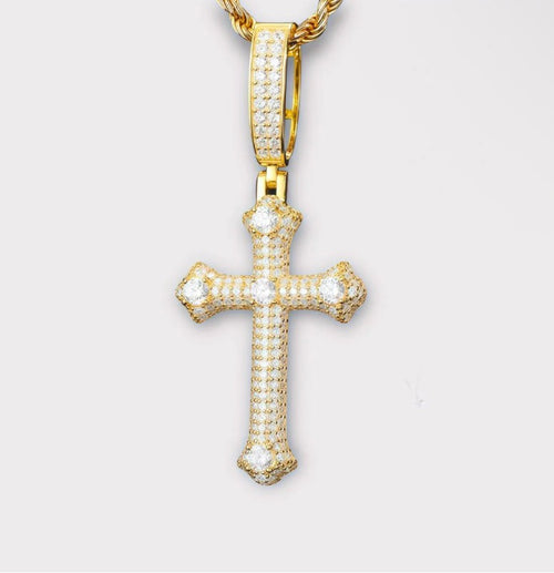 Moissanite Cross Pendant