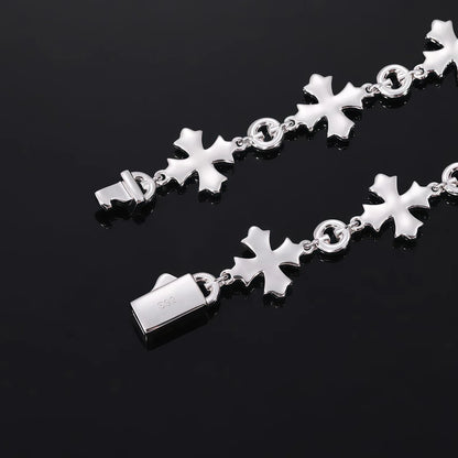 Cross Style Moissanite Bracelet