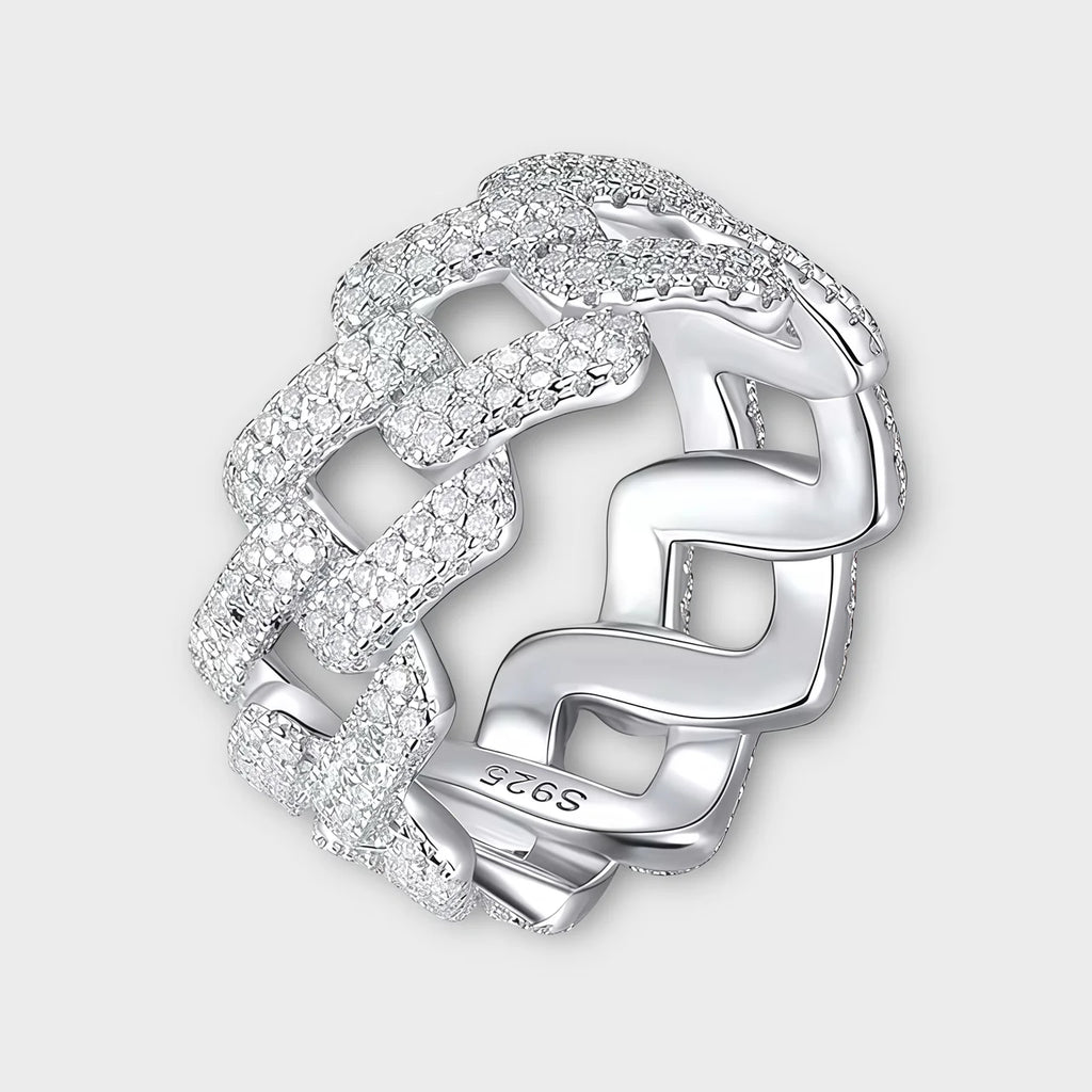 Moissanite Cuban Ring