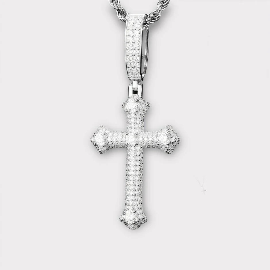 Moissanite Cross Pendant