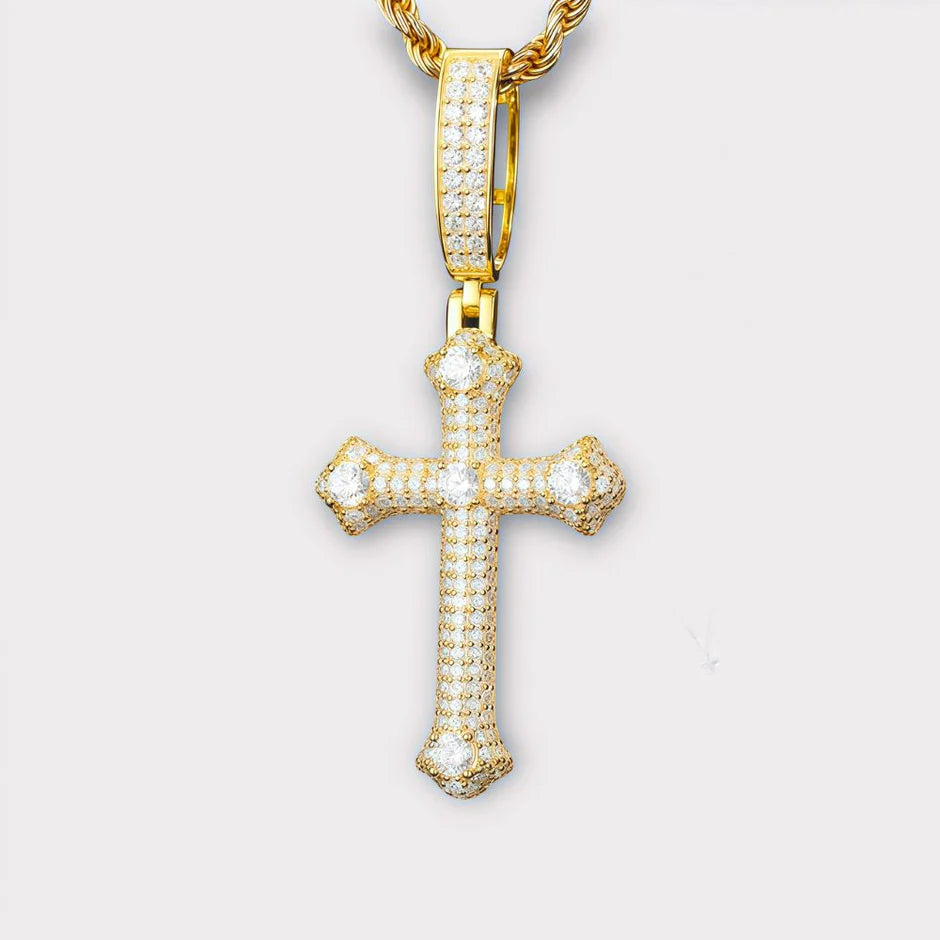 Moissanite Cross Pendant