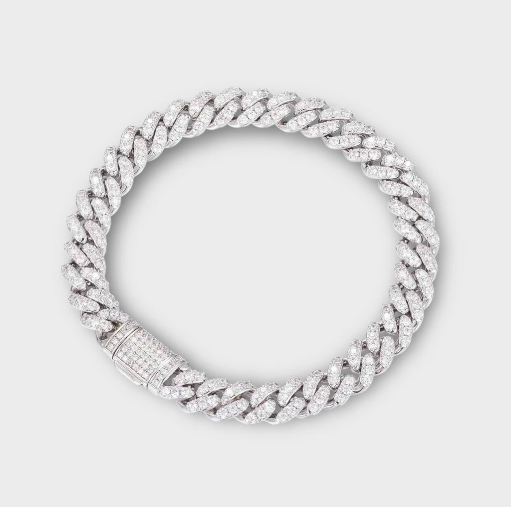 ICED Out Moissanite Cuban Link Bracelet