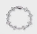 Cross Style Moissanite Bracelet