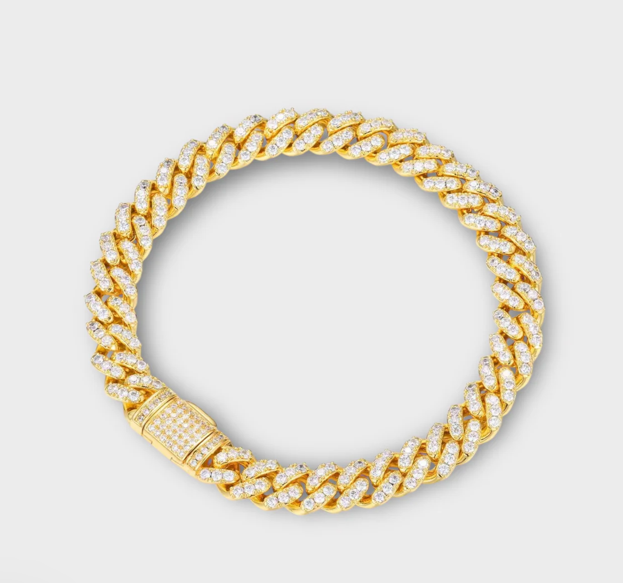 ICED Out Moissanite Cuban Link Bracelet